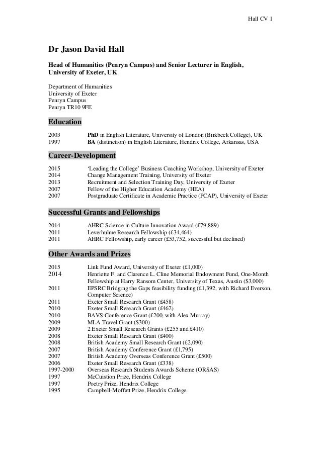 resume and cv writing service exeter